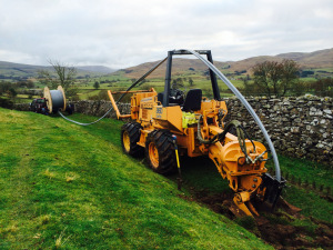 Fell End Broadband. Trenching Fell End Broadband. Trenching