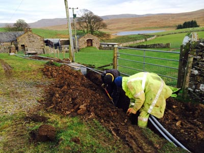 Fell End Broadband. Trenching Fell End Broadband. Trenching